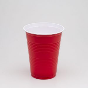 CAJA VASO BICOLOR ROJO 16OZ (40X25und) 645963