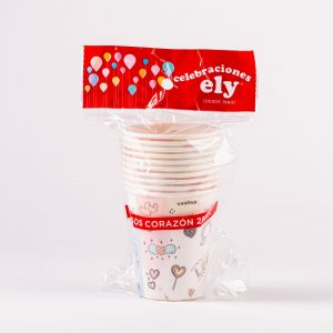 CAJA VASO  ELY CORAZON 280CC 10UNI X 48 PACKS