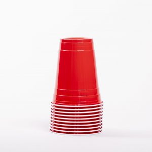 VASO BICOLOR ROJO 500CC
