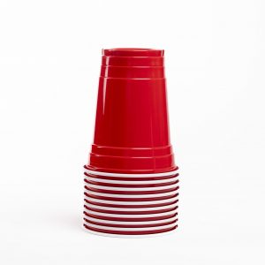 VASO BICOLOR ROJO 500CC